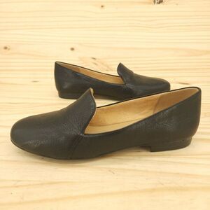 Naturalizer Women's Flats Sz 7 Black Leather Slip On Office Shoes Comfort Career